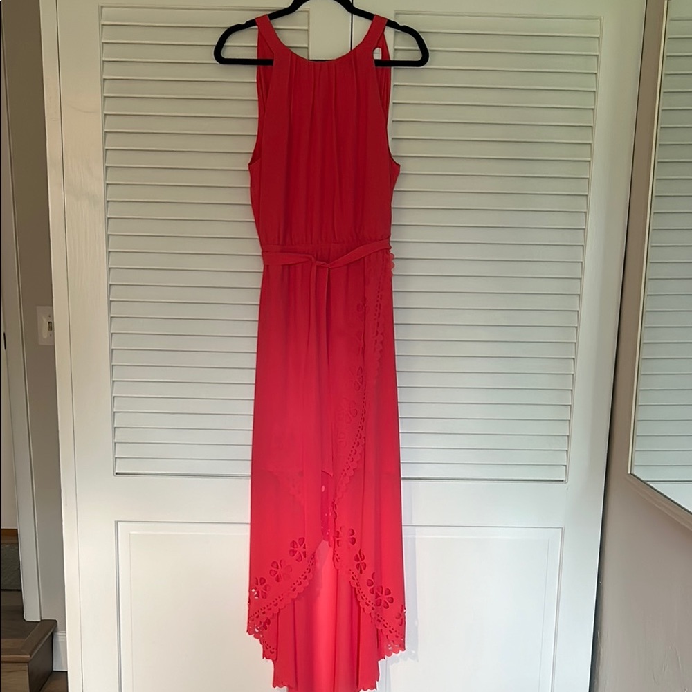 Jessica Simpson Red Asymmetrical High-Low Sundress